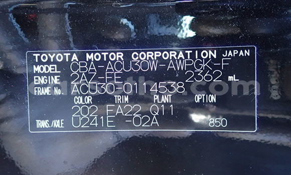 Sayi Na hannu Toyota Harrier Black Mota in Butha Buthe a Butha-Buthe Sayi Na hannu Toyota Harrier Black Mota in Butha Buthe a Butha-Buthe