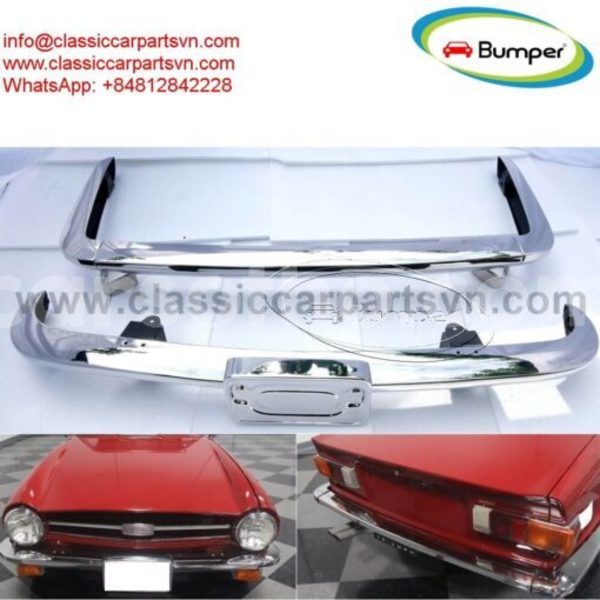 Big with watermark triumph tr6 1974 1976 bumpers. with number license plate shield1 1 1 510x510