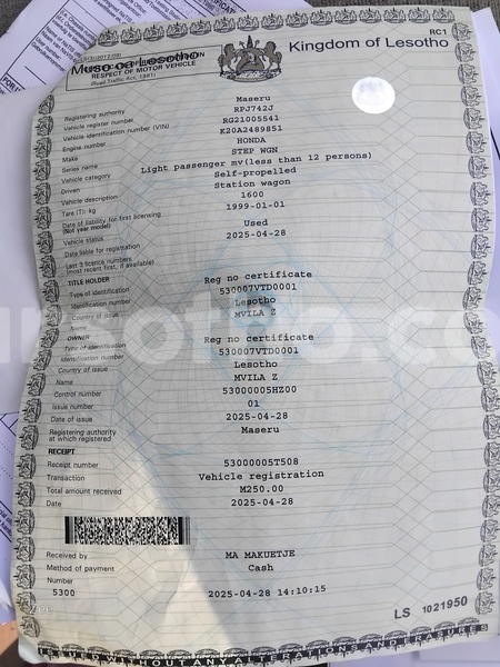 Big with watermark honda stepwgn maseru maseru 31676